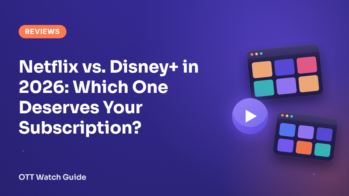 Illustration comparing two streaming services