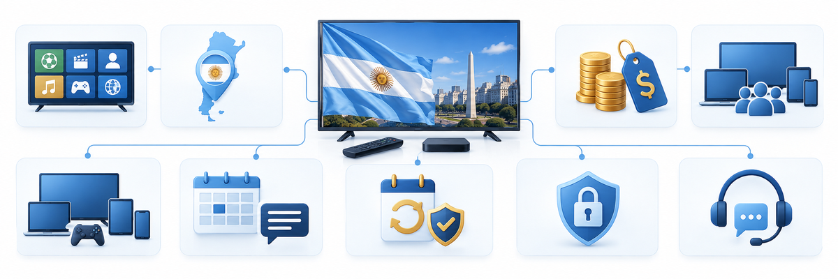 Evaluation criteria for IPTV services in Argentina