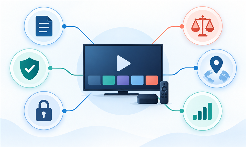 Evaluation criteria for lawful Stremio live TV addons