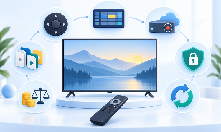 Evaluation criteria for Google TV IPTV player apps