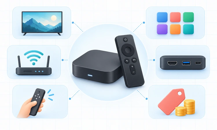 Evaluation criteria for streaming devices