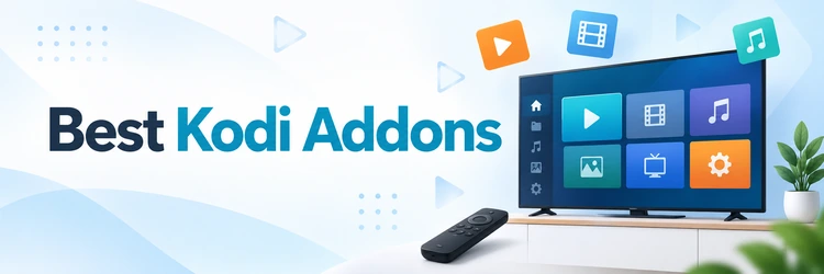 Best Kodi Addons on a television interface