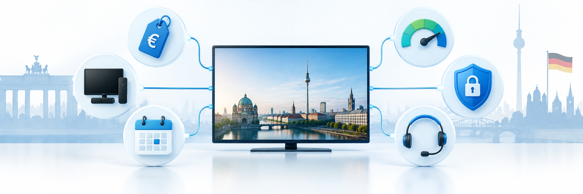 Evaluation criteria for IPTV Germany service providers