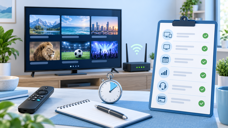 Criteria used to evaluate IPTV free trials