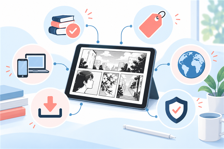 Evaluation criteria for the best manga sites