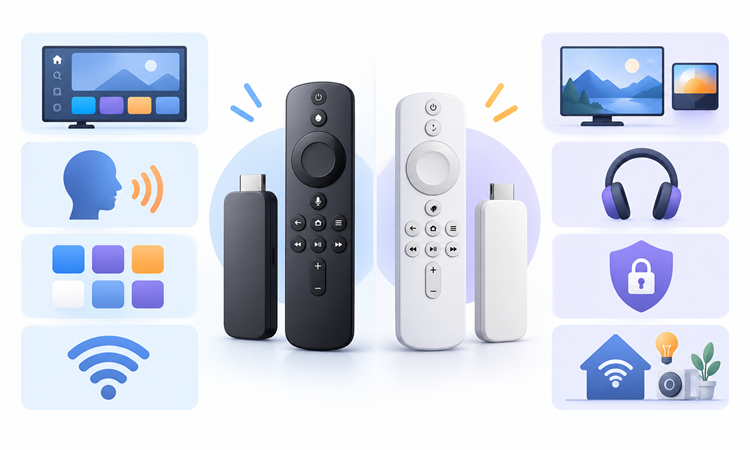 Practical criteria used to compare Roku and Firestick